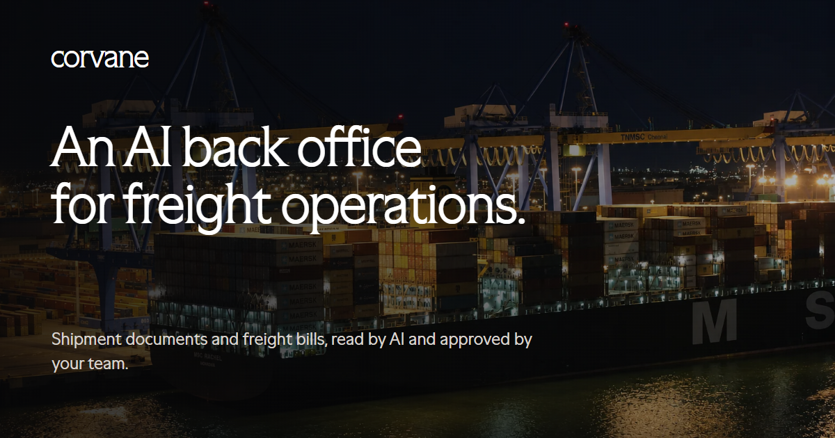 Rate Comfirmation Sample Corvane - An AI back office for freight operations